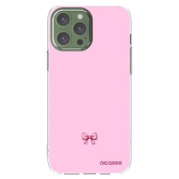 Picasee silikonowe przeźroczyste etui na Apple iPhone 13 Pro Max - Blush bow