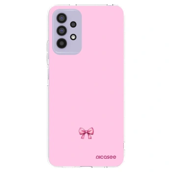 Picasee silikonowe przeźroczyste etui na Samsung Galaxy A32 4G SM-A325F - Blush bow