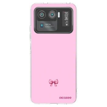 Picasee silikonowe przeźroczyste etui na Xiaomi Mi 11 Ultra - Blush bow