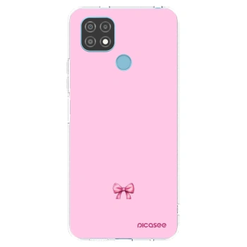 Picasee silikonowe przeźroczyste etui na Realme C21 - Blush bow