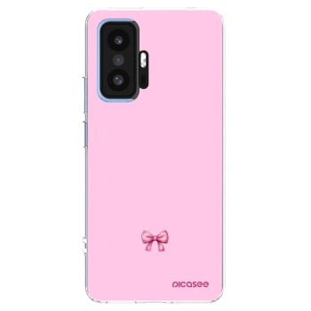 Picasee silikonowe przeźroczyste etui na Xiaomi 11T - Blush bow