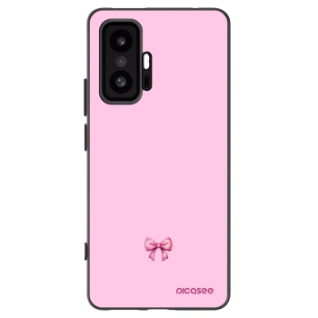 Picasee silikonowe czarne etui na Xiaomi 11T - Blush bow