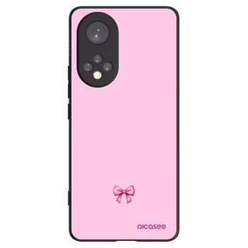 Picasee silikonowe czarne etui na Honor 50 5G - Blush bow