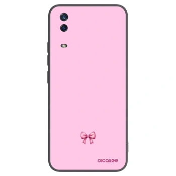 Picasee silikonowe czarne etui na Vivo Y11s - Blush bow