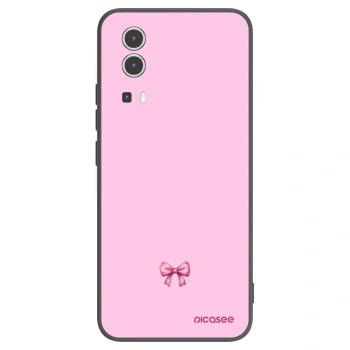 Picasee silikonowe czarne etui na Vivo Y72 5G - Blush bow