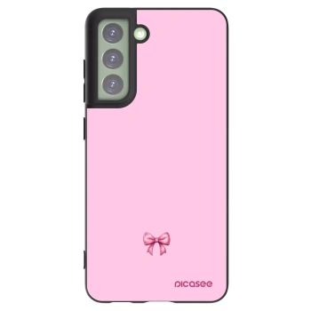 Picasee silikonowe czarne etui na Samsung Galaxy S21 FE 5G - Blush bow