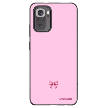 Picasee silikonowe czarne etui na Xiaomi Redmi Note 11S 4G - Blush bow