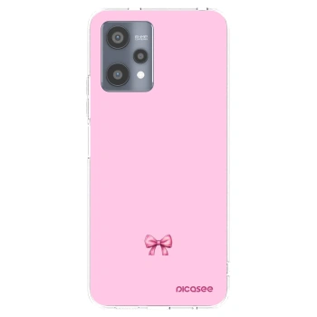 Picasee silikonowe przeźroczyste etui na Realme 9 Pro 5G - Blush bow