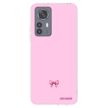 Picasee silikonowe przeźroczyste etui na Xiaomi 12 Pro - Blush bow
