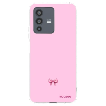Picasee silikonowe przeźroczyste etui na Vivo V23 5G - Blush bow