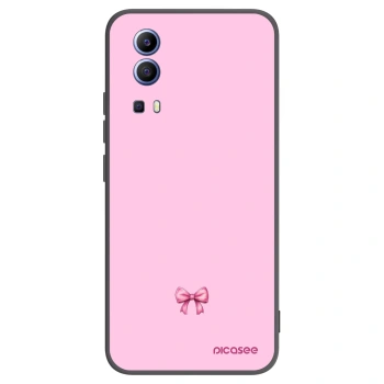 Picasee silikonowe czarne etui na Vivo Y52 5G - Blush bow