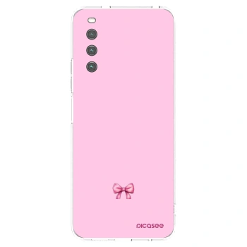 Picasee silikonowe przeźroczyste etui na Sony Xperia 10 IV 5G - Blush bow