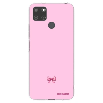 Picasee silikonowe przeźroczyste etui na Realme C21Y - Blush bow