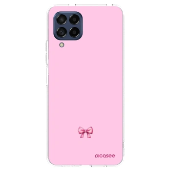 Picasee silikonowe przeźroczyste etui na Samsung Galaxy M53 5G - Blush bow