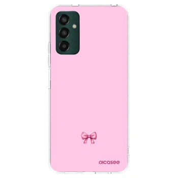 Picasee silikonowe przeźroczyste etui na Samsung Galaxy M13 M135F - Blush bow