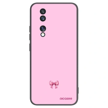 Picasee silikonowe czarne etui na Honor 70 - Blush bow