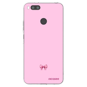 Picasee silikonowe przeźroczyste etui na Xiaomi Redmi A1 - Blush bow