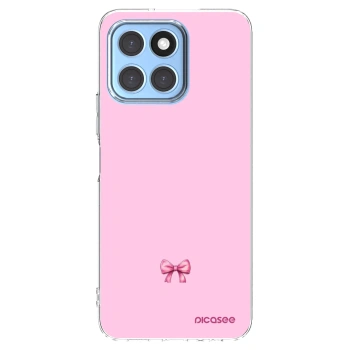 Picasee silikonowe przeźroczyste etui na Honor X8 5G - Blush bow