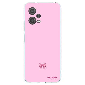 Picasee silikonowe przeźroczyste etui na Xiaomi Poco X5 - Blush bow