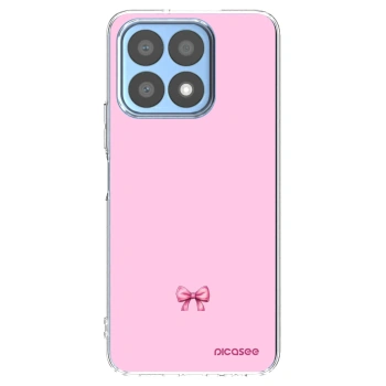 Picasee silikonowe przeźroczyste etui na Honor X8a - Blush bow