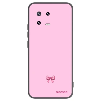 Picasee silikonowe czarne etui na Xiaomi 13 Pro - Blush bow
