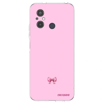 Picasee silikonowe przeźroczyste etui na Xiaomi Redmi 12C - Blush bow