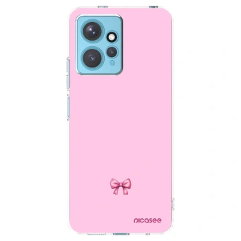 Picasee silikonowe przeźroczyste etui na Xiaomi Redmi Note 12 4G - Blush bow