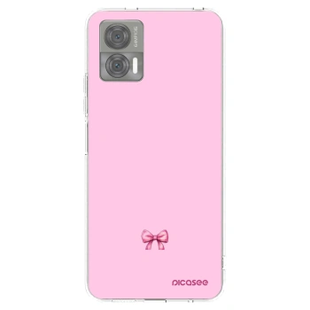 Picasee silikonowe przeźroczyste etui na Motorola Edge 30 Neo - Blush bow