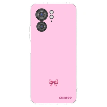 Picasee silikonowe przeźroczyste etui na Motorola Edge 40 - Blush bow