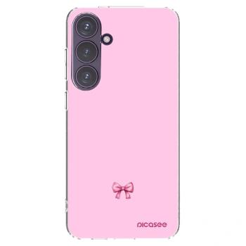 Picasee silikonowe przeźroczyste etui na Samsung Galaxy S24+ S926B 5G - Blush bow