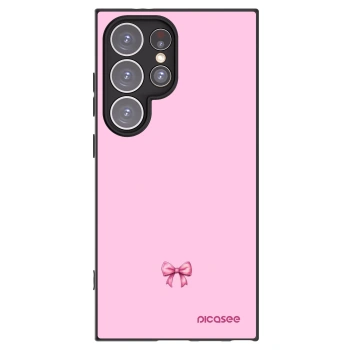 Picasee silikonowe czarne etui na Samsung Galaxy S24 Ultra S928B 5G - Blush bow