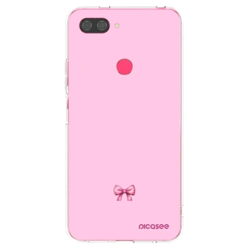 Picasee silikonowe przeźroczyste etui na Xiaomi Mi 8 Lite - Blush bow