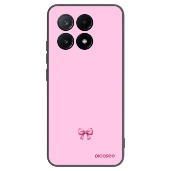 Picasee silikonowe czarne etui na Xiaomi Poco X6 Pro - Blush bow