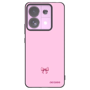 Picasee silikonowe czarne etui na Xiaomi Redmi Note 13 Pro 5G - Blush bow