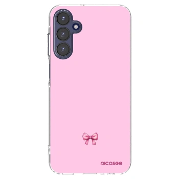 Picasee silikonowe przeźroczyste etui na Samsung Galaxy A15 A155F 4G - Blush bow