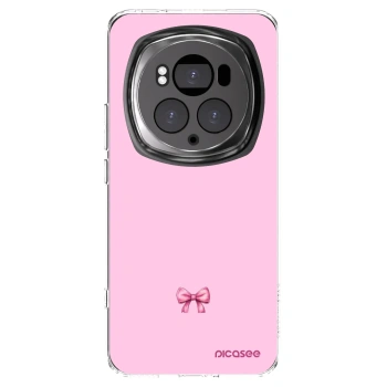 Picasee silikonowe przeźroczyste etui na Honor Magic6 Pro - Blush bow