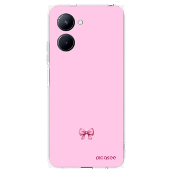 Picasee silikonowe przeźroczyste etui na Realme C33 (2023) - Blush bow