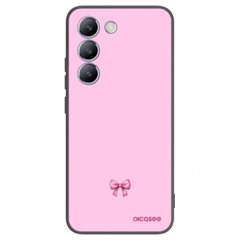 Picasee silikonowe czarne etui na Vivo V40 SE 5G - Blush bow