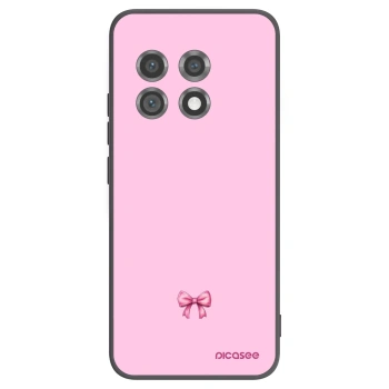 Picasee silikonowe czarne etui na OnePlus 11 5G - Blush bow