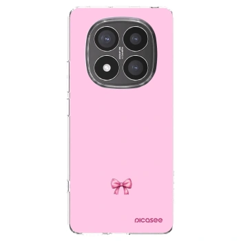 Picasee silikonowe przeźroczyste etui na Xiaomi Redmi Note 14 Pro+ 5G - Blush bow