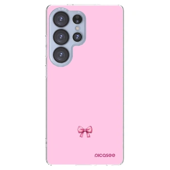 Picasee silikonowe przeźroczyste etui na Samsung Galaxy S25 Ultra 5G - Blush bow