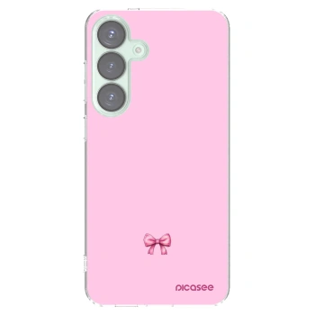 Picasee silikonowe przeźroczyste etui na Samsung Galaxy S25+ 5G - Blush bow