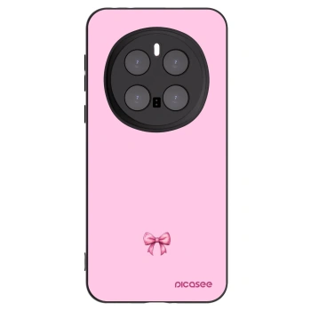 Picasee silikonowe czarne etui na Honor Magic7 Pro 5G - Blush bow