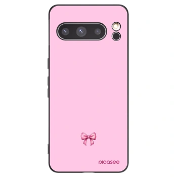 Picasee silikonowe czarne etui na Google Pixel 8 Pro - Blush bow