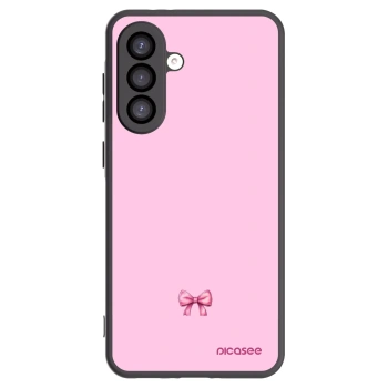 Picasee silikonowe czarne etui na Samsung Galaxy A26 5G A266B - Blush bow