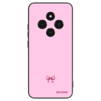 Picasee silikonowe czarne etui na Xiaomi Poco C75 - Blush bow