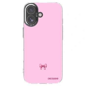 Picasee silikonowe przeźroczyste etui na Apple iPhone 17 - Blush bow