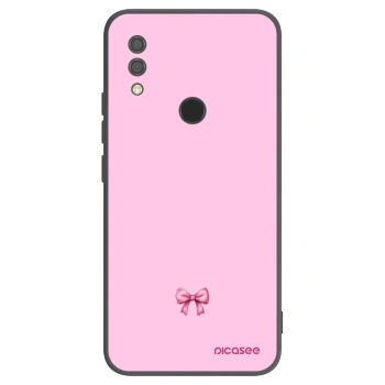 Picasee silikonowe czarne etui na Xiaomi Redmi 7 - Blush bow