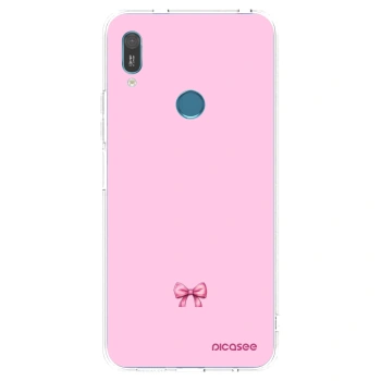 Picasee silikonowe przeźroczyste etui na Huawei Y6 2019 - Blush bow