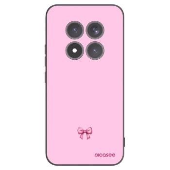 Picasee silikonowe czarne etui na Xiaomi Redmi Note 15 Pro+ - Blush bow